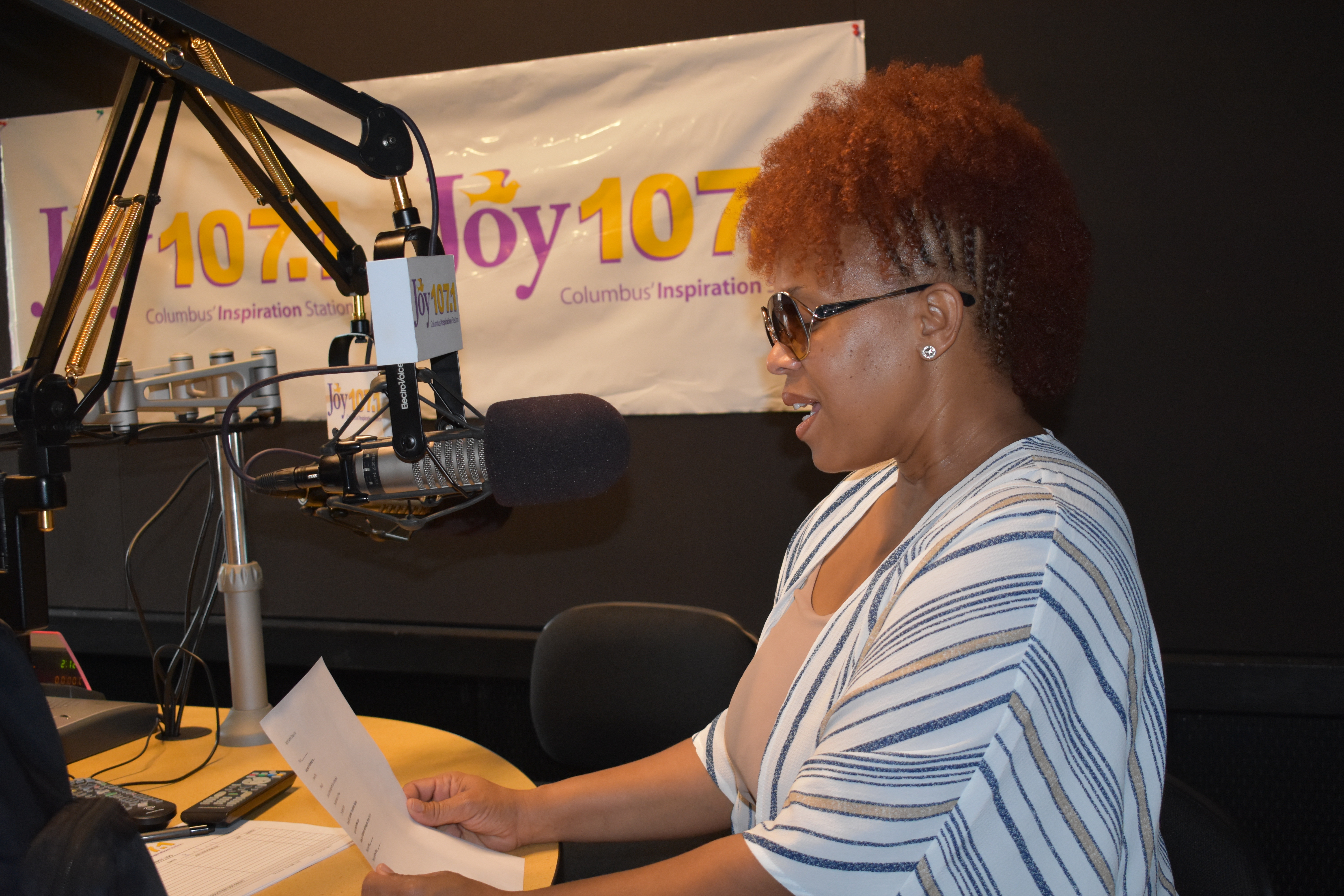 Tina Campbell visit Joy 107.1